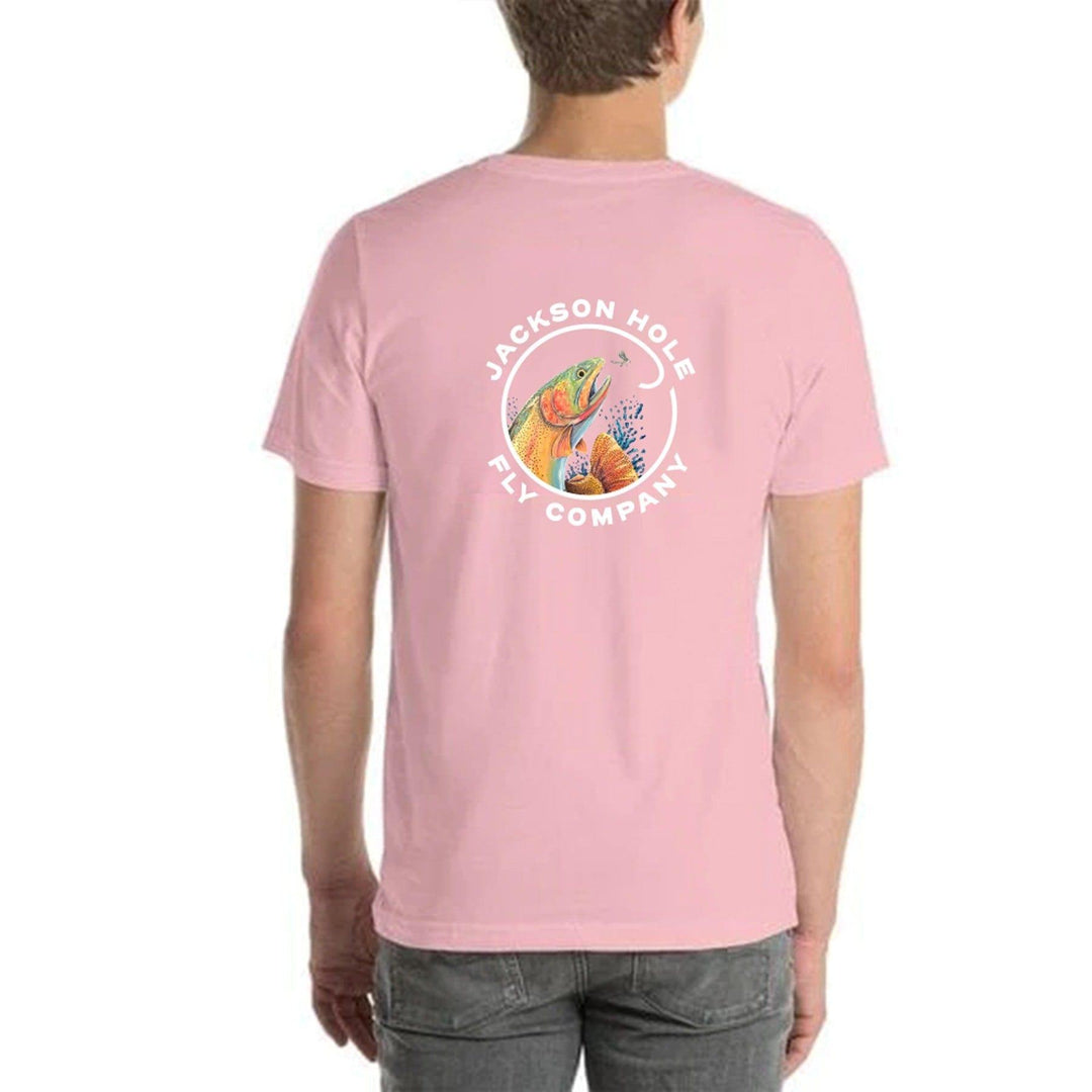 Jackson Hole Fly Company Copy of Will Munford & JHFLYCO Rainbow Trout Badge T-shirt Apparel