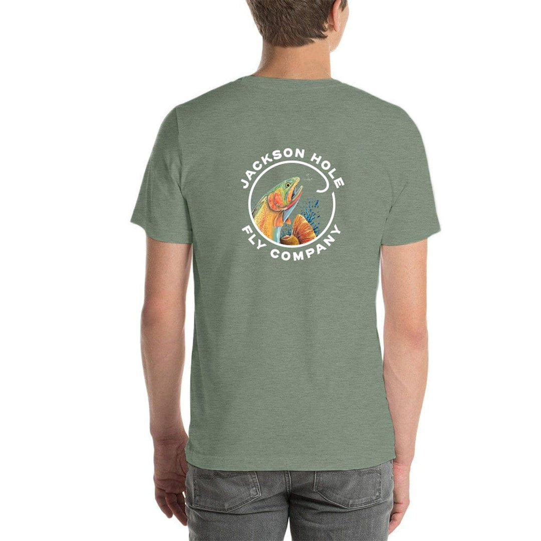 Jackson Hole Fly Company Copy of Will Munford & JHFLYCO Rainbow Trout Badge T-shirt Apparel