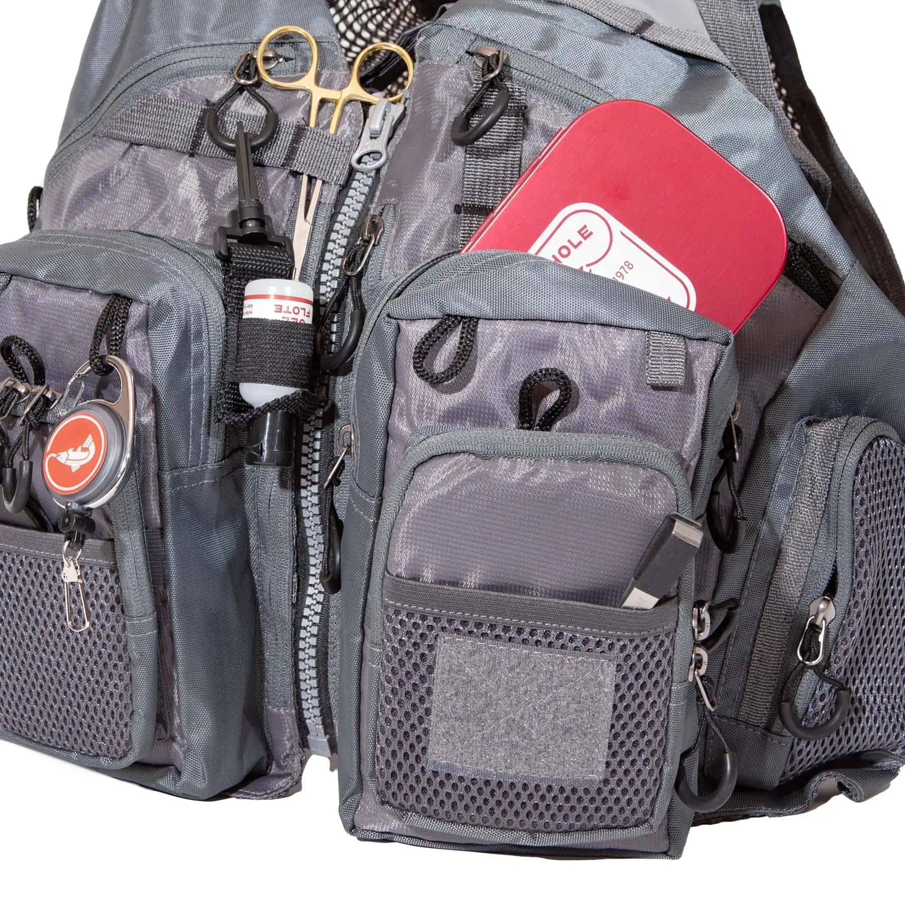 JHFLYCO Adjustable Mesh Fishing Vest – All-Day Comfort with Smart JHFLYCO Adjustable Mesh Fishing Vest – All-Day Comfort with Smart