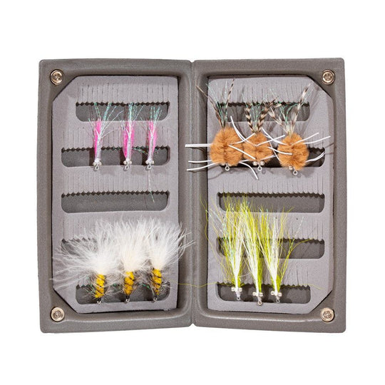 JHFLYCO Bonefish Fly Box - accessories, bonefish, fly boxes, loaded fly box, Loaded Foam Fly Box | Jackson Hole Fly Company