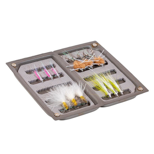 JHFLYCO Bonefish Fly Box - accessories, bonefish, fly boxes, loaded fly box, Loaded Foam Fly Box | Jackson Hole Fly Company