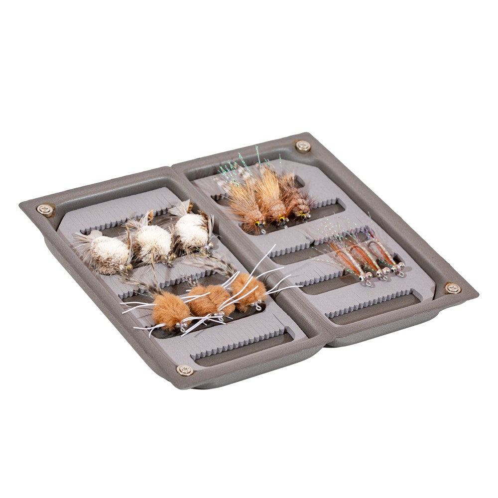 JHFLYCO Permit Fly Box - accessories, Combo Fly Boxes, fly boxes, loaded fly box, Loaded Foam Fly Box, permit | Jackson Hole Fly Company