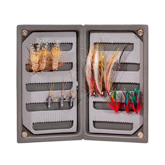 JHFLYCO Redfish Fly Box - accessories, bonefish, fly boxes, loaded fly box, Loaded Foam Fly Box | Jackson Hole Fly Company