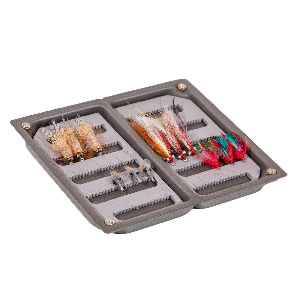 JHFLYCO Redfish Fly Box - accessories, bonefish, fly boxes, loaded fly box, Loaded Foam Fly Box | Jackson Hole Fly Company