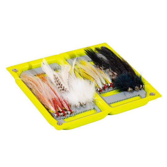 JHFLYCO Sea Trout Fly Box - accessories, fly boxes, loaded fly box, Loaded Foam Fly Box, sea trout | Jackson Hole Fly Company