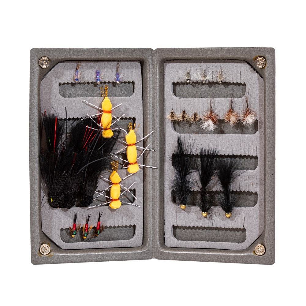 JHFLYCO Snake River Guides' Choice Fly Box - accessories, articulated, assorted fly box, dry flies, fly boxes, loaded fly box, Loaded Foam Fly Box, nymphs, snake river, streamers, terrestrials, trout streamers | Jackson Hole Fly Company