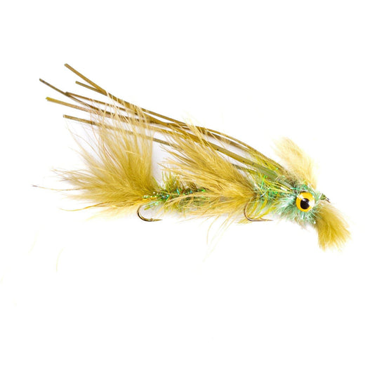 Olive Circus Peanut - articulated, flies, Streamers, trout streamers | Jackson Hole Fly Company