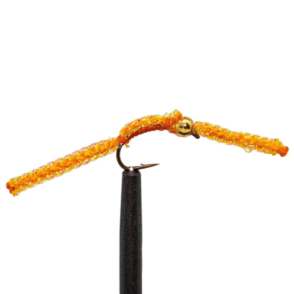 Sparkle Worm - Orange – Jackson Hole Fly Company