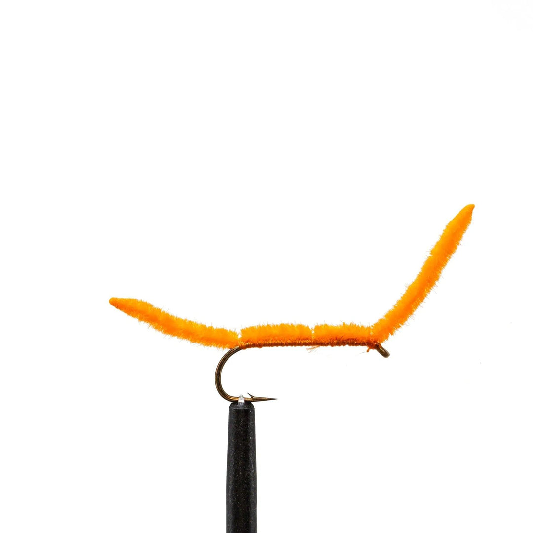 Ultra Worm Orange - Flies, Worms | Jackson Hole Fly Company