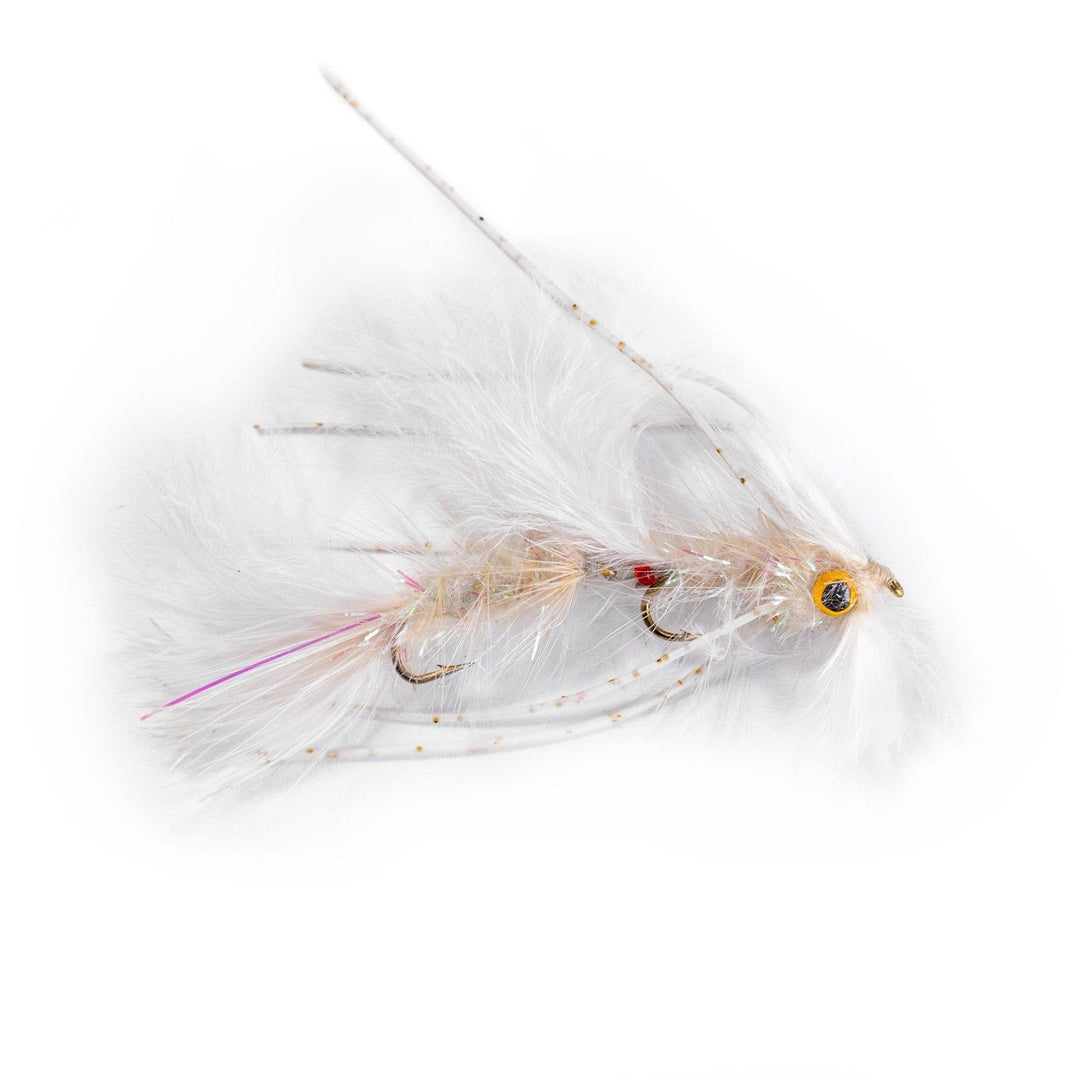 White Circus Peanut - articulated, flies, Streamers, trout streamers | Jackson Hole Fly Company