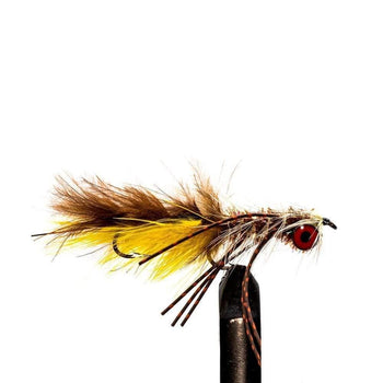 Brown and yellow articulated streamer | Jackson Hole Fly Company