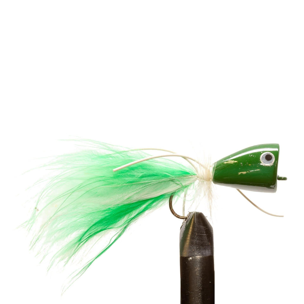 Green Popper Legs – Bass Popper Fly | JHFLYCO – Jackson Hole Fly