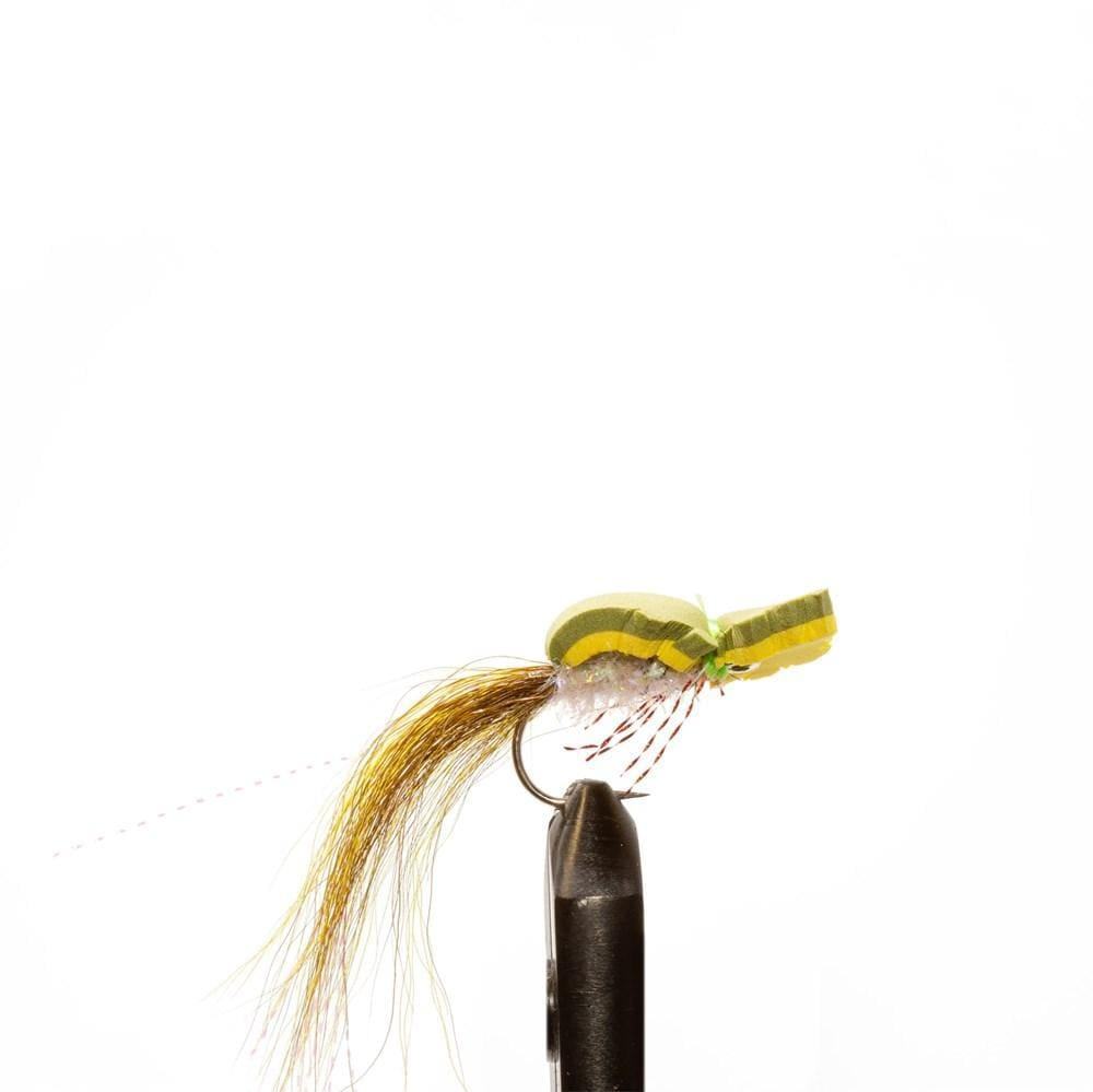 Gurgler Saw - Olive/Yellow - Bass, Flies, Saltwater, Streamers | Jackson Hole Fly Company