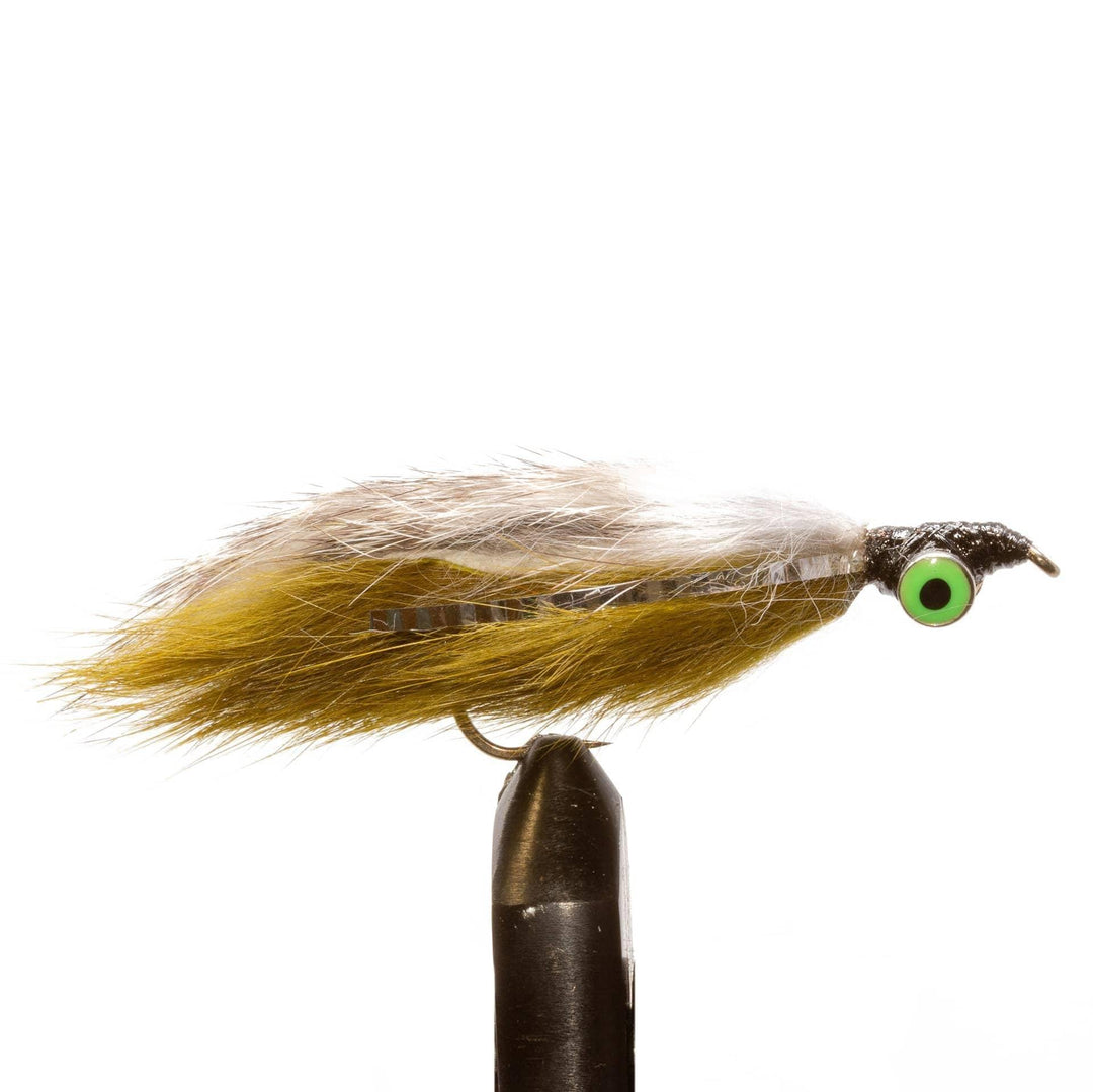 Hardhead Double Bunny Olive/ Chincilla - Flies, Salt Water | Jackson Hole Fly Company