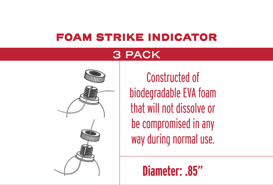 Foam Strike Indicator - 3 Pack - accessories, biodegradable, foam, strike indicators | Jackson Hole Fly Company