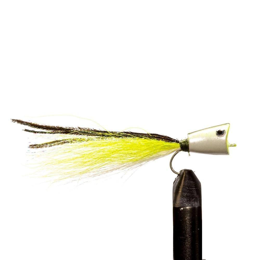 Chartreuse/ White Deceiver Mini - Flies, Salt Water, Saltwater, Streamers | Jackson Hole Fly Company