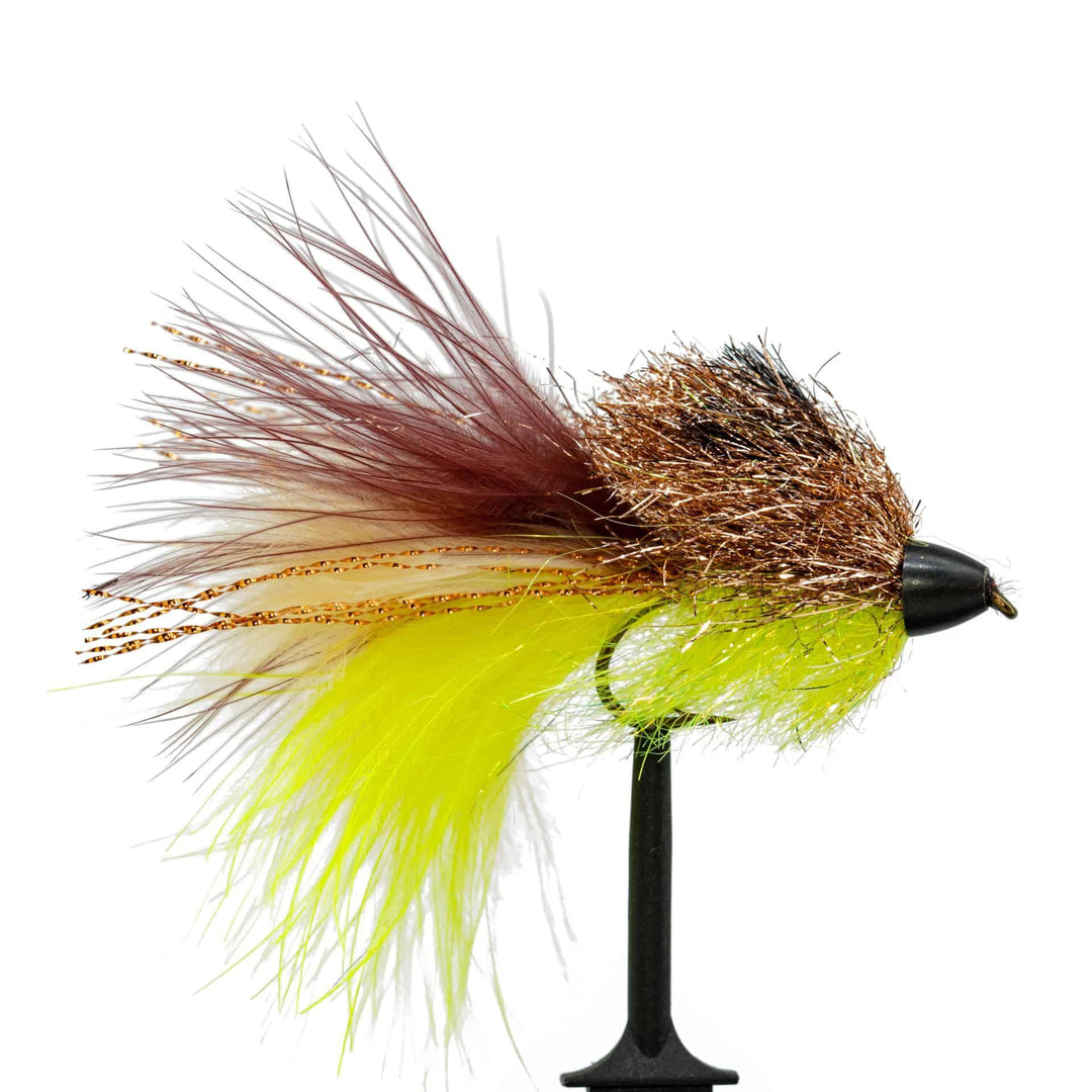 Brown/ Yellow Sparkle Minnow - flies, Streamers, trout streamers | Jackson Hole Fly Company