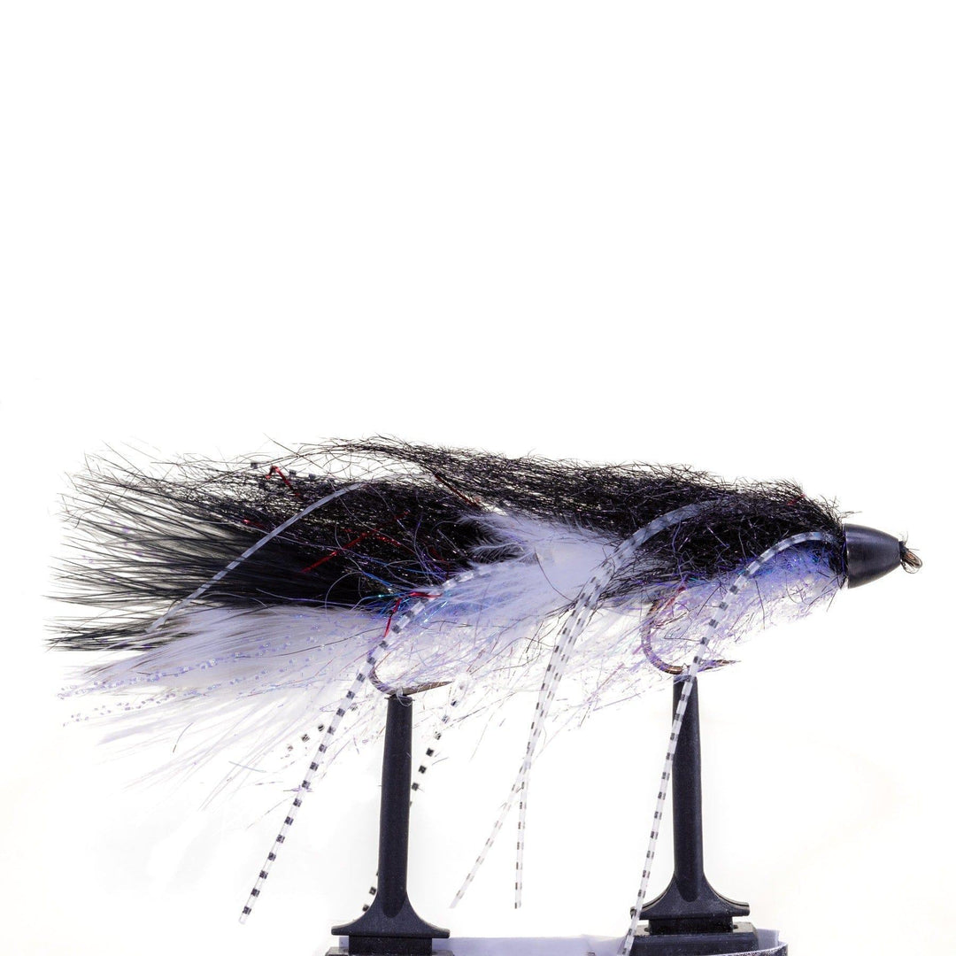 Black/ White Peanut Envy - articulated, flies, Streamers, trout streamers | Jackson Hole Fly Company