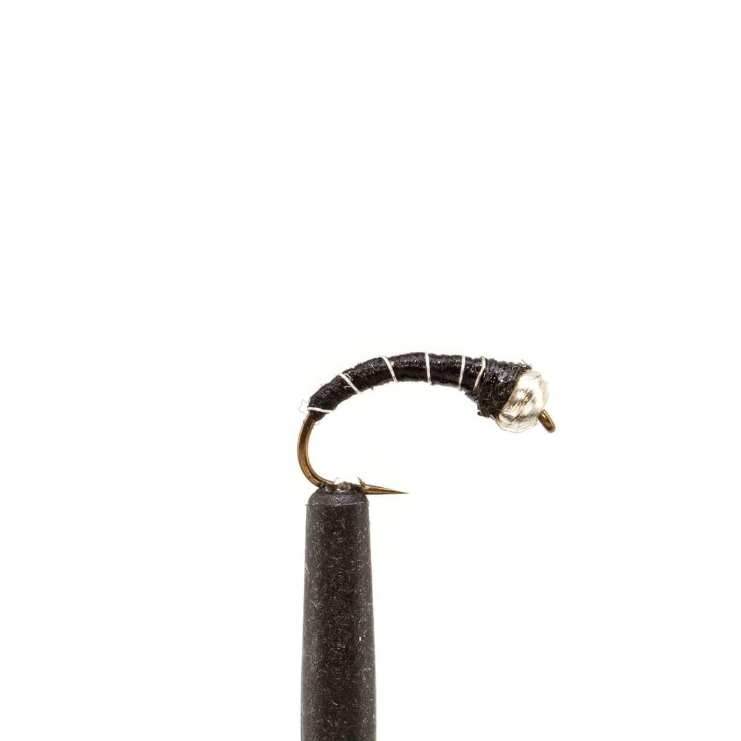 Nickel Bead Black Zebra Midge - Chironomid, Flies, Midge, Nymphs | Jackson Hole Fly Company