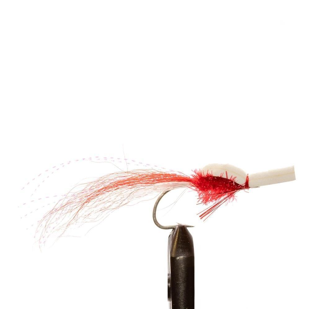 Gurgler White/ Red - Flies, Saltwater, Streamers | Jackson Hole Fly Company