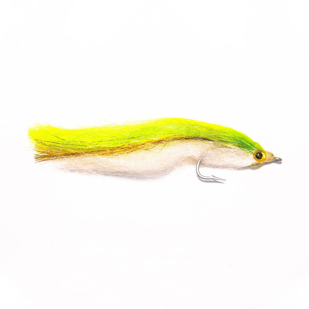 Shad Chartreuse/ White/ Gold - Flies, Streamers | Jackson Hole Fly Company