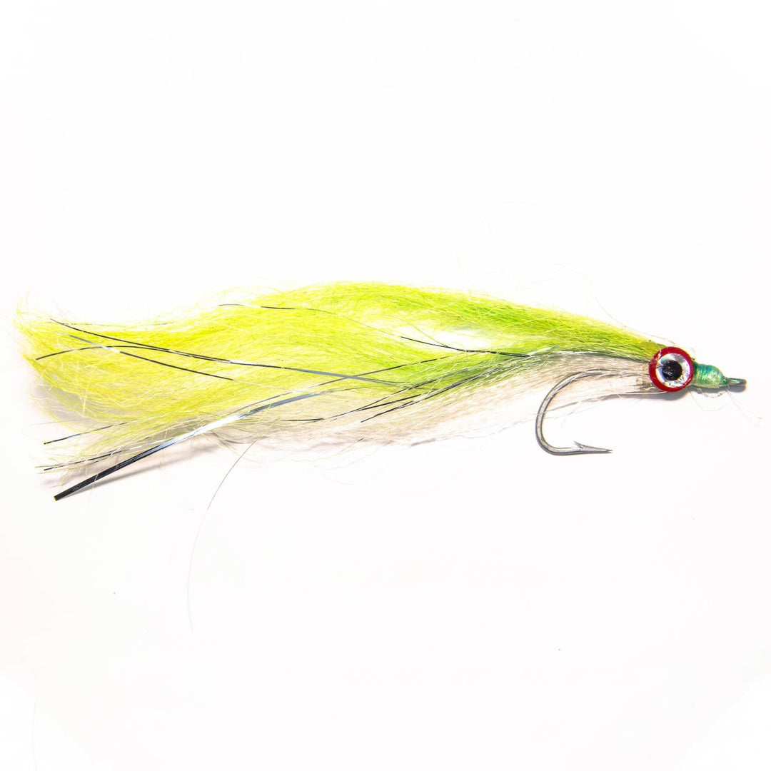 Shad Chartreuse/ White/ Silver - Flies, Streamers | Jackson Hole Fly Company