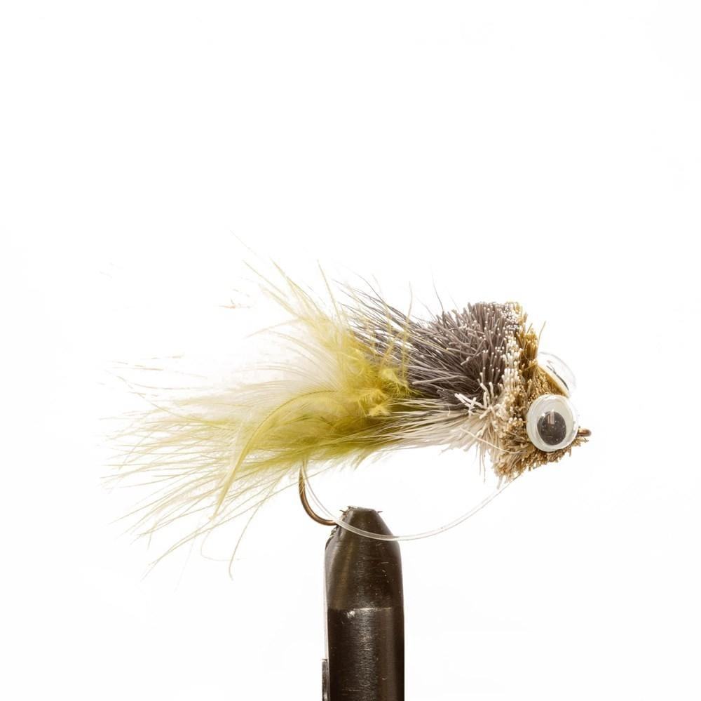 White/ Olive Diving Hair Bug - Flies, Streamers | Jackson Hole Fly Company