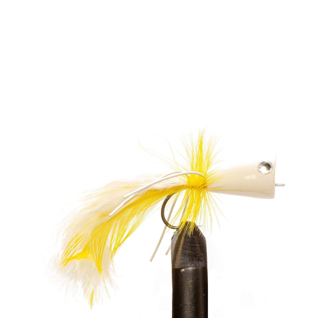 White/ Yellow Popper Legs - Flies, Poppers | Jackson Hole Fly Company