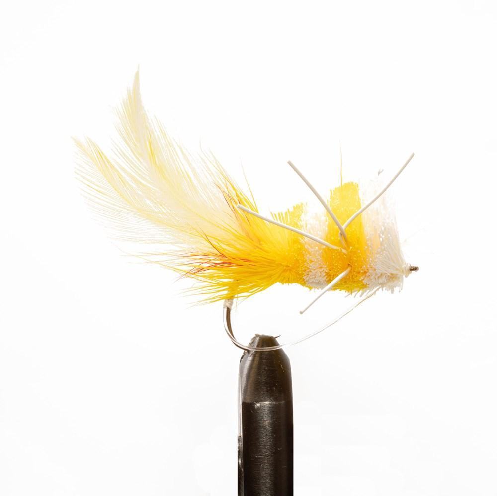 Yellow/ White Bass Bug - Flies, Streamers | Jackson Hole Fly Company
