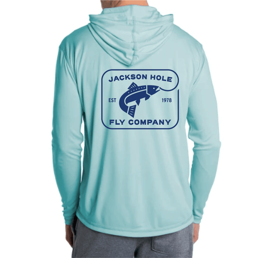 JHFLYCO Sun Hoodie - apparel, hoodie, Shirt, shirts, sun hoodie, sun protection | Jackson Hole Fly Company