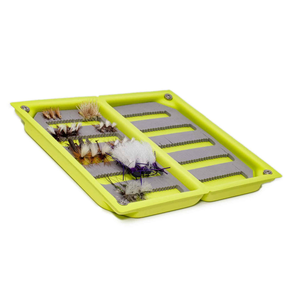 JHFLYCO Standard Dry Fly Box - accessories, assorted fly box, dry flies, fly boxes, Loaded Foam Fly Box | Jackson Hole Fly Company