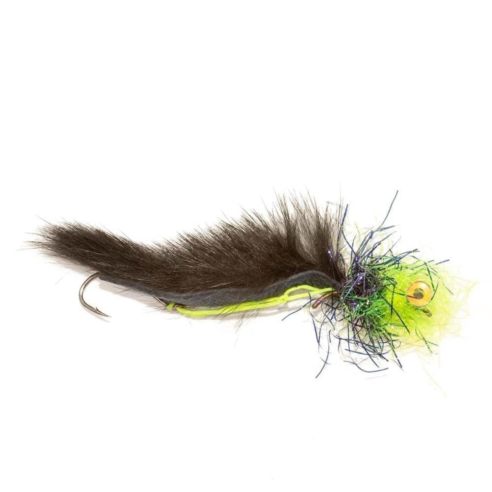 Phantom Leech Chartreuse/ Black - flies, Leeches, streamers | Jackson Hole Fly Company