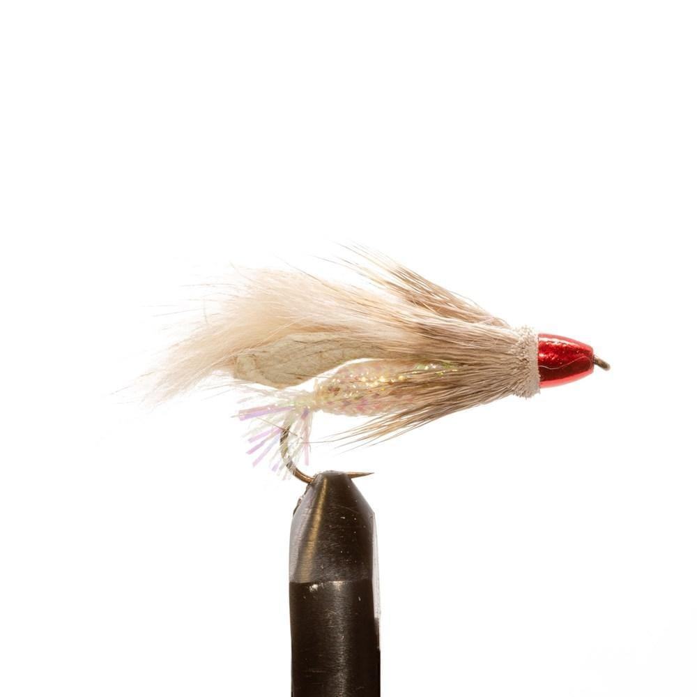 Red Conehead Kiwi Muddler White - Flies, Streamers | Jackson Hole Fly Company