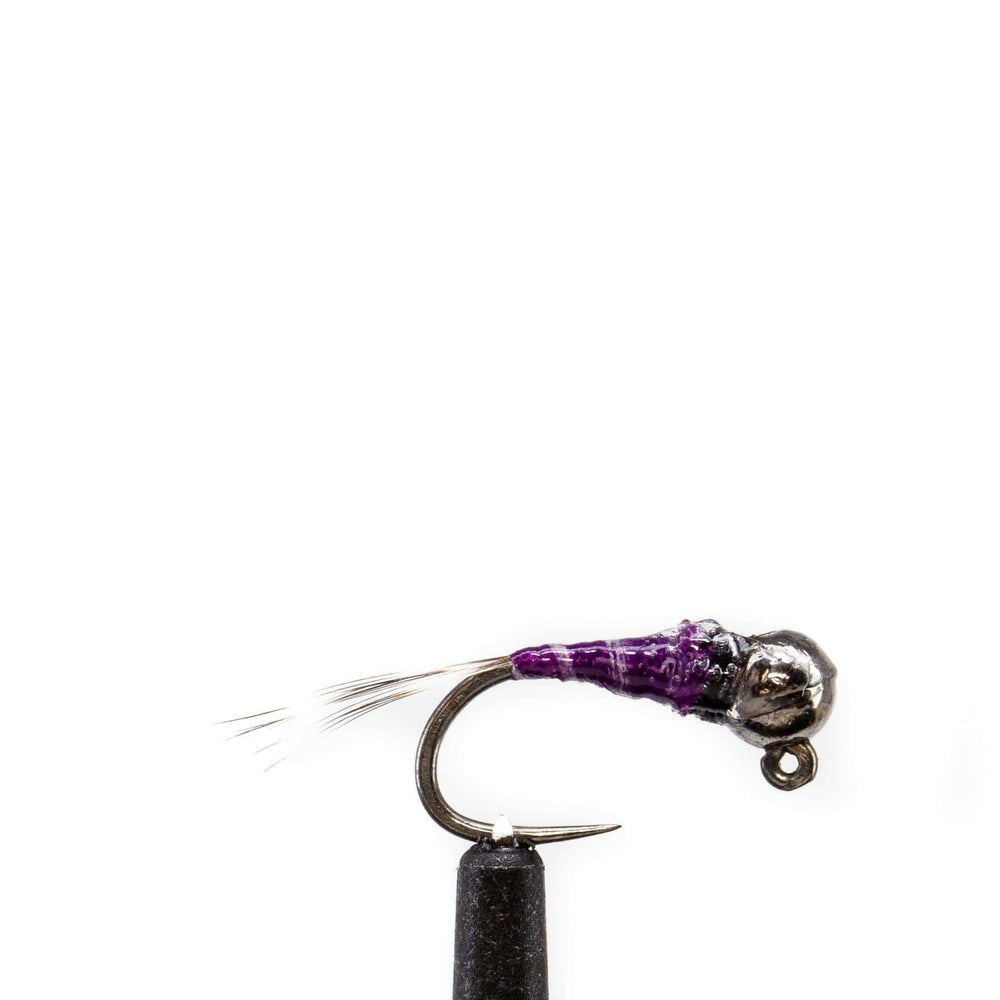 Tungsten Bead Purple Perdigon Jig - Chech, Chironomid, Euro, nymph | Jackson Hole Fly Company